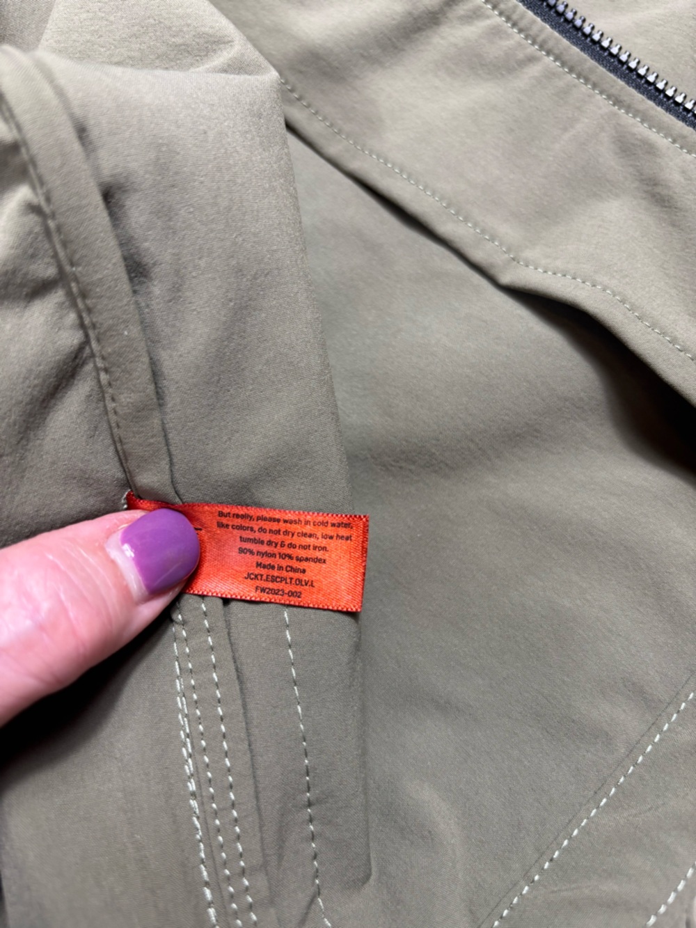 KETL Mtn Escapade Men’s L Olive Lightweight Hooded Travel Hiking Jacket - Picture 9 of 11